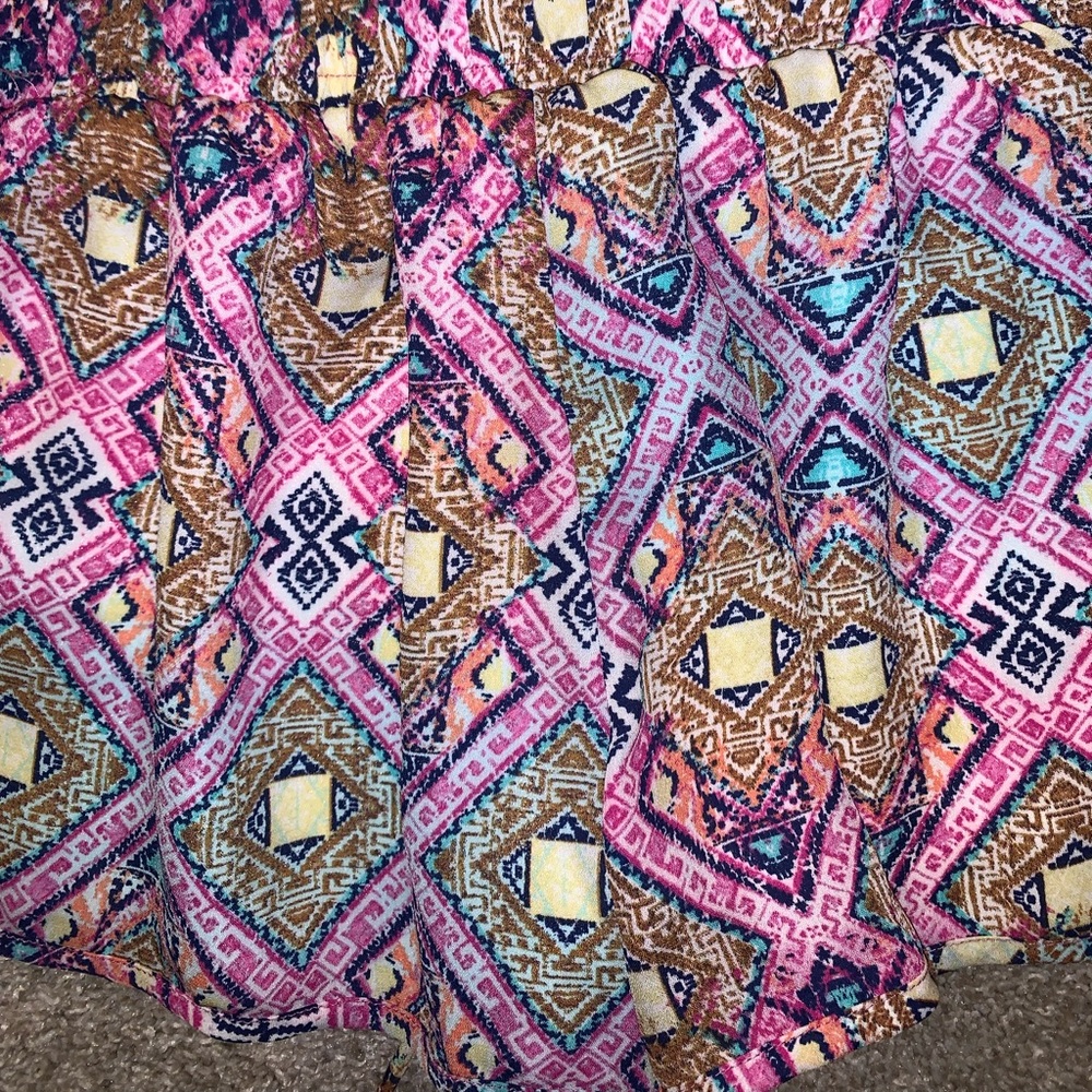 Alya Pink & Yellow Multicolor High Waist shorts size S - Picture 8 of 8